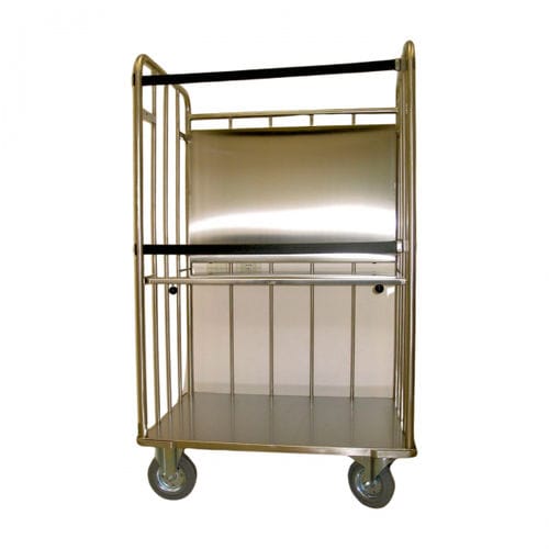 Carro para bolsas para ropa limpia - 300513 - TIMO - médico / de transporte / 2 estantes