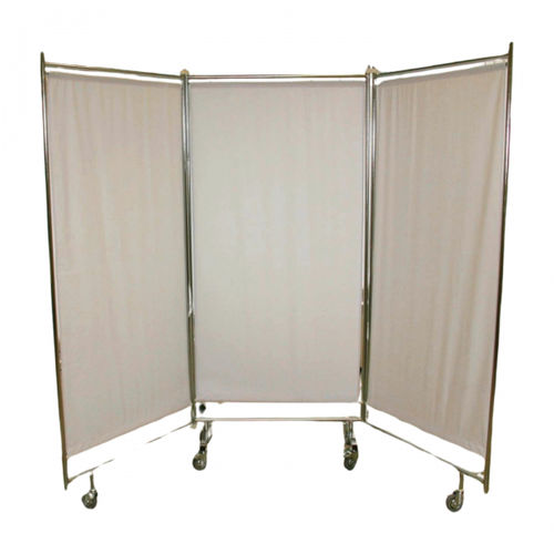 Biombo médico con ruedas - 200304 - TIMO - plegable / 3 paneles / con cortina