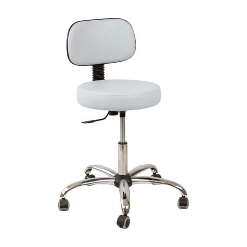 Taburete para consulta médica - 200430 - TIMO - de altura variable / con ruedas / con respaldo