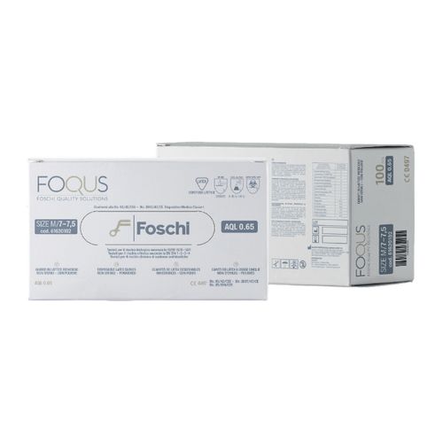 Guante de látex - Foqus  - Foschi - médico / caja de 10