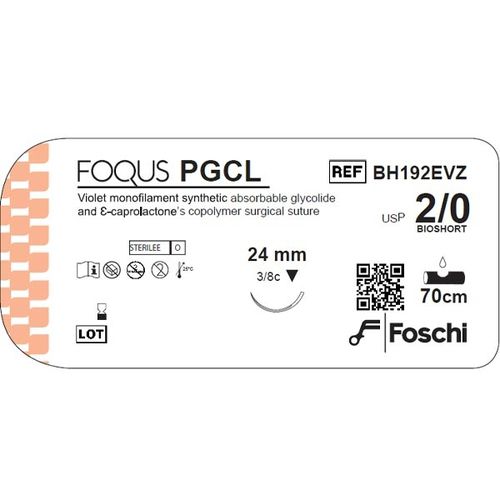 Hilo de sutura reabsorbible - Foqus PGCL  - Foschi - cirugía general / cirugía veterinaria