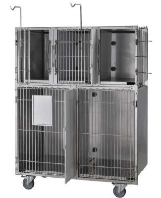 Jaula veterinaria 5 compartimentos - Foschi - de contención / para gatos / para perros