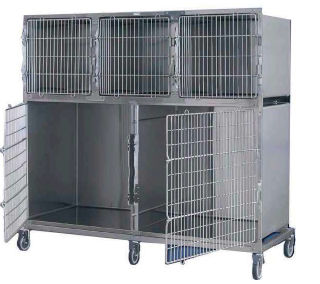 Jaula veterinaria 5 compartimentos - Foschi - de contención / para gatos / para perros