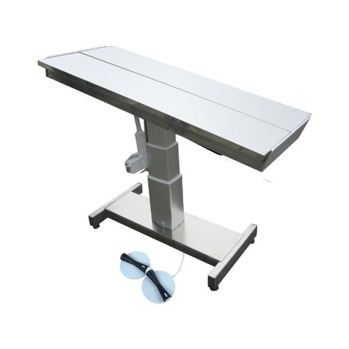 Mesa de operaciones veterinarias eléctrica - Foschi - para animales pequeños / con altura regulable / de 1 sección