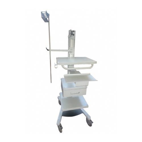 Carro para endoscopio - 00012248 - Foschi - de aluminio / de metal / con soporte para monitor