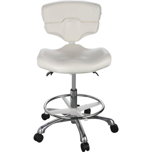 Taburete para consulta médica - LUXE PROVIDER - ComfortSoul - de altura variable / con ruedas / con respaldo