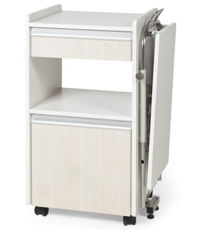 Mesa de cabecera con ruedas - IB 1230 - Ideal Bequem Móveis Hospitalares - con bandeja de cama integrada