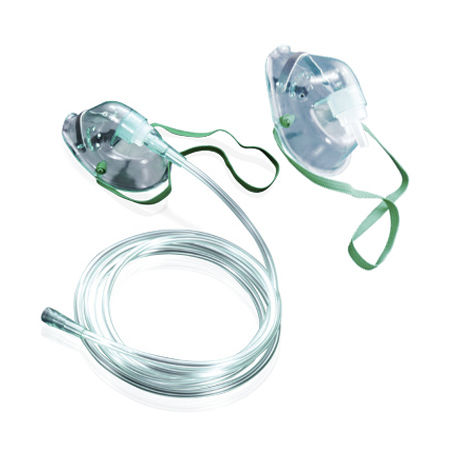 Máscara de oxígeno neonatal - PN-1109 - JG Moriya - transparente / ajustable