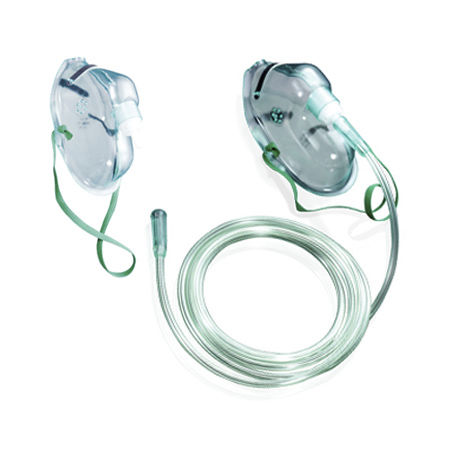 Máscara de oxígeno transparente - PN-1107 - JG Moriya - ajustable