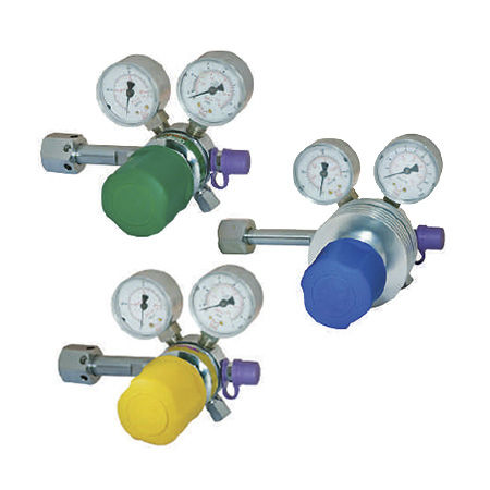 Regulador de presión de gases médicos - 700.804 - JG Moriya - flujo ajustable / doble