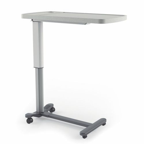 Mesa de cama con ruedas - VLT-480 - Vallitech Móveis Hospitalares - de altura regulable / con accionamiento manual