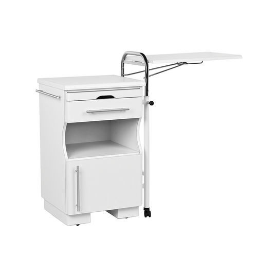 Mesa de cabecera con ruedas - VLT-432A - Vallitech Móveis Hospitalares - modular / con bandeja de cama / con cajones
