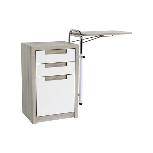 Mesa de cabecera con bandeja de cama - VLT-458 - Vallitech Móveis Hospitalares - modular / con compartimentos