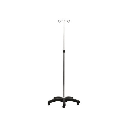Portasueros con ruedas - VLT-629 - Vallitech Móveis Hospitalares - 4 ganchos / de altura variable / de acero inoxidable