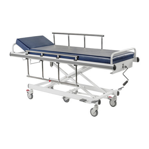 Carro camilla para traslado de pacientes - VLT-310 - Vallitech Móveis Hospitalares - manual / de altura variable / de 2 secciones