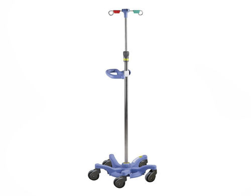 Portasueros con ruedas - VLT-625 - Vallitech Móveis Hospitalares - 2 ganchos / de acero inoxidable