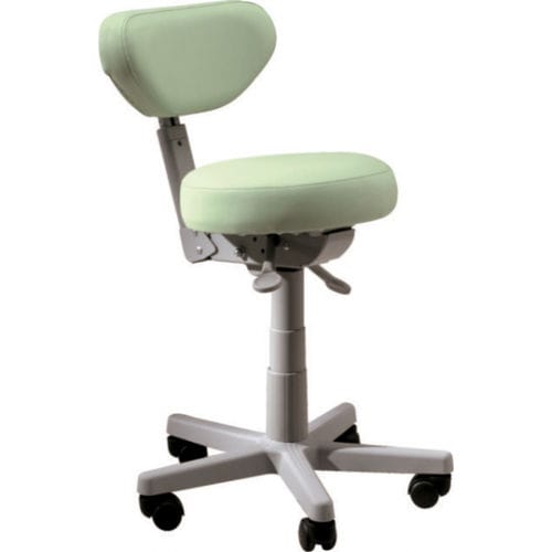 Taburete neumático - VLT-501 - Vallitech Móveis Hospitalares - para consulta médica / de altura variable / giratorio