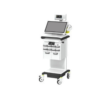 Carro informático de dispensación de medicamentos - AMiS-PRO - ALPHATRON MEDICAL GmbH - con cajón / de altura variable / con batería