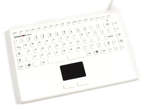 Teclado médico con alfombrilla táctil - K510 - ALPHATRON MEDICAL GmbH - de silicona