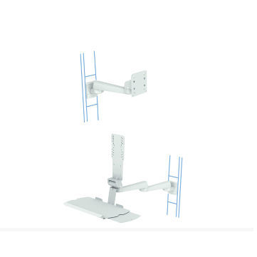 Brazo de soporte articulado - rm-port - ALPHATRON MEDICAL GmbH - reclinable / de altura regulable / para monitor