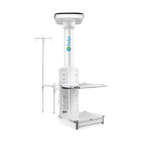 Brazo de distribución de techo - Shalya Orbit - XcelLance Medical Technologies - para endoscopia / para cuidados intensivos / de anestesia