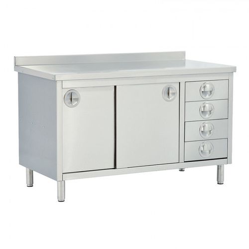 Mesa de acondicionamiento de instrumental médico - PLUSHIN - TBT Medical - de trabajo / de laboratorio / para la asistencia sanitaria