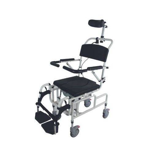 Silla con orinal con reposabrazos - A SUPREME - Allmobility - con ruedas / con reposapiés / para personas con movilidad reducida