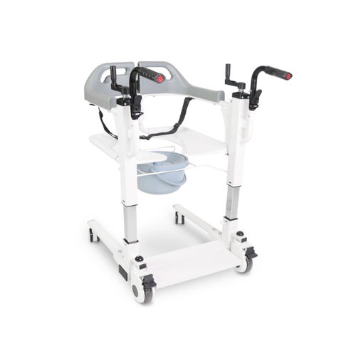 Silla con orinal con reposabrazos - HUGBILITY - Allmobility - con ruedas / para personas con movilidad reducida / de altura variable