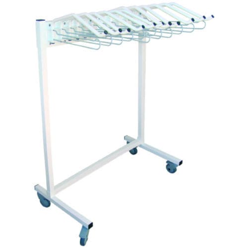 Colgador para delantales de protección radiológica con ruedas - Medical Index