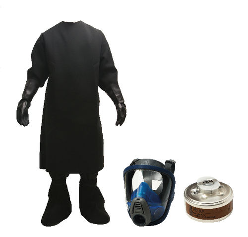 Equipo de protección individual sanitario unisex - BIOLENE - negra