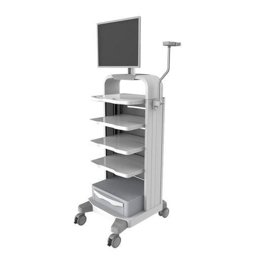 Carro para endoscopia - 1.4M-TR900-14-01 - Coriton Instrument Co., Ltd. - médico / de aluminio / 1 cajón