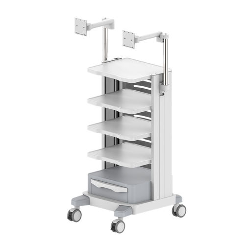 Carro para endoscopia - 1.4M-TR900-14-XX - Coriton Instrument Co., Ltd. - médico / de aluminio / 1 cajón