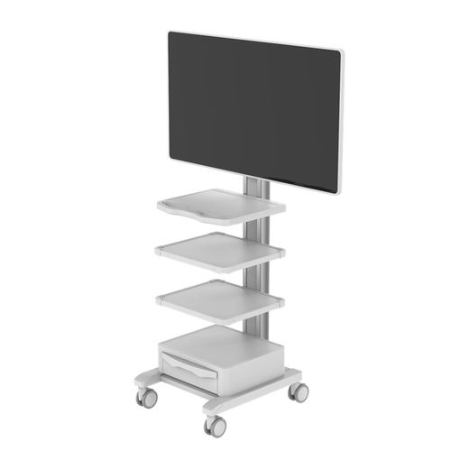 Carro para endoscopia - TR800-200-12 - Coriton Instrument Co., Ltd. - médico / de aluminio / con cajón