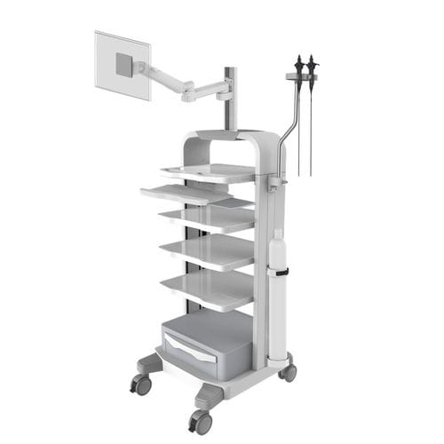 Carro para endoscopia - 1.4M-TR900-XX - Coriton Instrument Co., Ltd. - médico / para transporte / de aluminio