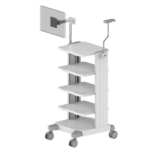 Carro médico - 1.2M-TR900-12-03 - Coriton Instrument Co., Ltd. - para endoscopia / de aluminio / 4 estantes