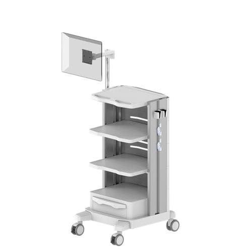 Carro para endoscopia - 1.2M-TR900-12-XX  - Coriton Instrument Co., Ltd. - médico / con cajón / con estante