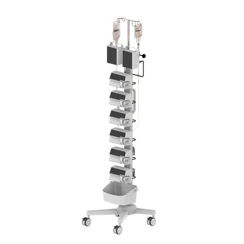Carro para bombas de infusión - RS008-08726	 - Coriton Instrument Co., Ltd. - médico / con compartimentos