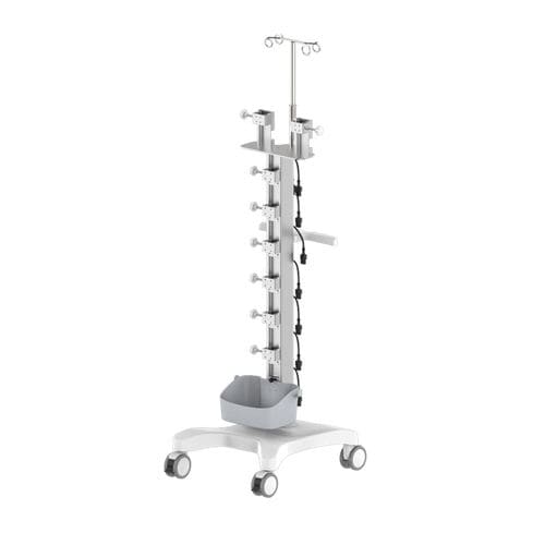 Carro médico - Coriton Instrument Co., Ltd. - para bombas de infusión / para transporte / con canasta
