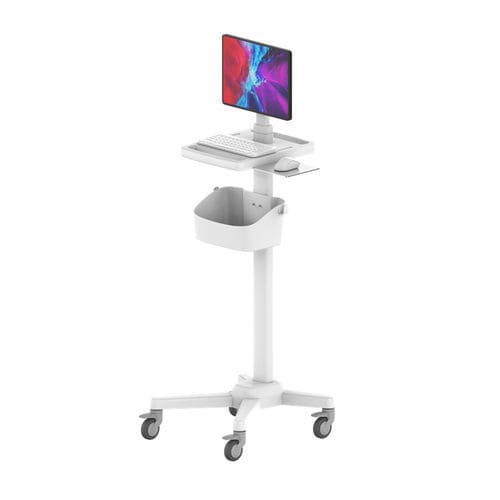 Carro de acero inoxidable - RS008 - Coriton Instrument Co., Ltd. - de aluminio / con soporte para ordenador portátil