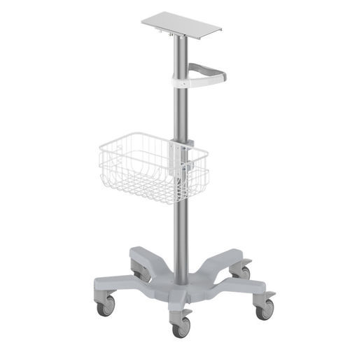 Carro para pantalla médica - RS011 - Coriton Instrument Co., Ltd. - de aluminio / con canasta
