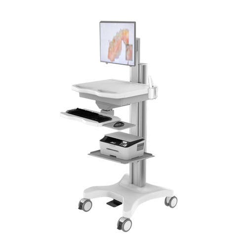 Carro informático point of care - TR800-200-XX - Coriton Instrument Co., Ltd. - con cajón / de altura variable / seguro