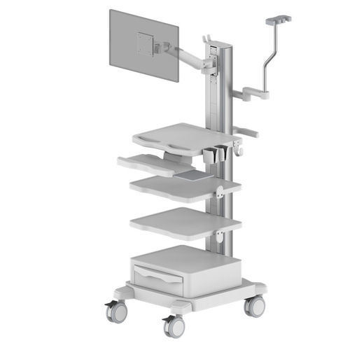 Carro informático para panel PC - KRT-P-3320 - Coriton Instrument Co., Ltd. - point of care / seguro / modular