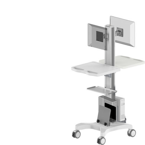 Carro informático para panel PC - TR800-300-XX - Coriton Instrument Co., Ltd. - point of care / de altura variable / seguro