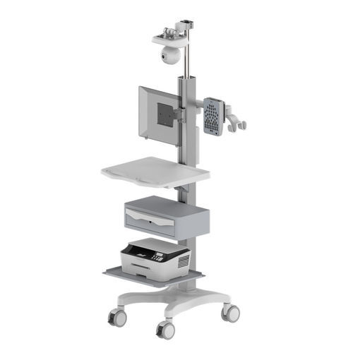 Carro informático para panel PC - TR700-200-XX - Coriton Instrument Co., Ltd. - point of care / con cajón / de altura variable