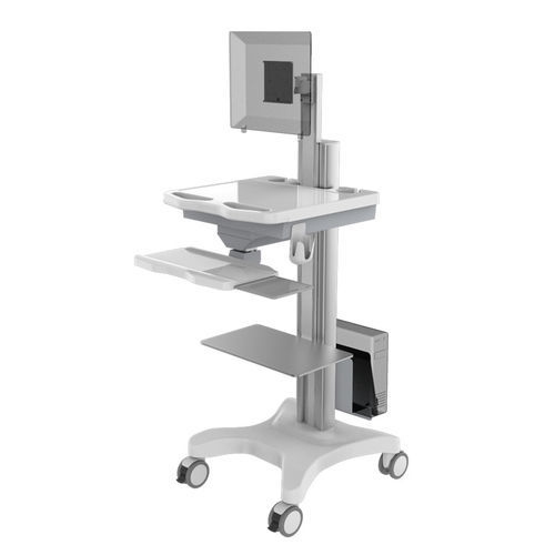 Carro informático con cajón - KRT-P-2807 - Coriton Instrument Co., Ltd. - de altura variable / seguro / modular