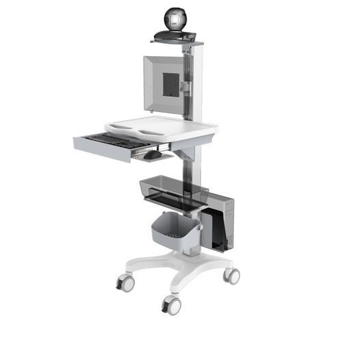 Carro informático para panel PC - TR700-200-XX - Coriton Instrument Co., Ltd. - point of care / de altura variable / seguro