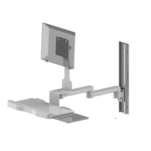 Estación de trabajo informática de pared - WM500-11072 - Coriton Instrument Co., Ltd. - médica / para ordenador portátil / reclinable