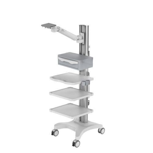 Carro informático para panel PC - TR800-200-XX - Coriton Instrument Co., Ltd. - point of care / con cajón / de altura variable