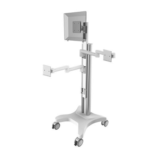 Carro informático point of care - TR800-200-XX - Coriton Instrument Co., Ltd. - de altura variable / seguro / modular