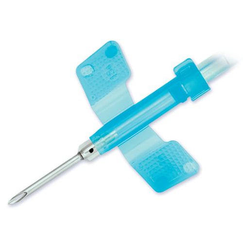 Aguja de inyección intravenosa - SysLoc® MINI - JMS North America Corporation - para punción venosa / de seguridad / con aleta